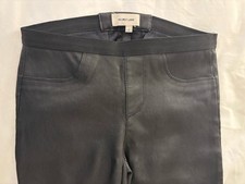 Helmut Lang Black Lambskin Leather Legging Pants Size 0