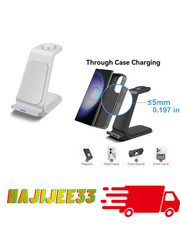 Stazione di ricarica wireless per orologio 3 in 1 Samsung Galaxy S24/S23Ultra/S22 7/6/5/4