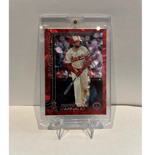 2025 Topps Update Series Travis d'Arnaud #US33 Angels Red Diamante Foil 1/5
