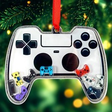Gamer Shaker Funny Acrylic Shaking Ornament for Christmas Tree Festive