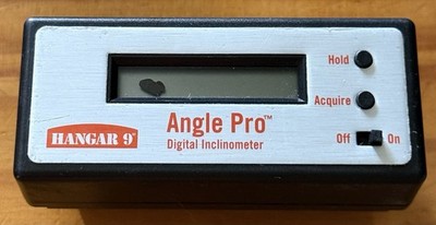 Hangar 9 Angle Pro Digital Inclinometer Angle Meter Untested As Is 4 Parts A6.4