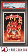 1985 GARBAGE PAIL KIDS STICKERS GLOSSY #64a HOT SCOTT PSA 8