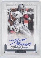 2012 Panini Playbook Platinum 14/25 Denarius Moore #57 Auto 7p8