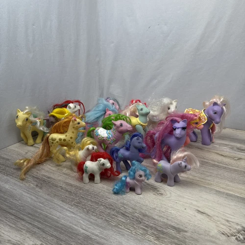 18  VINTAGE MY LITTLE PONY LOT 1984 - 91 PONIES G1 Rares!  Nice Condition!
