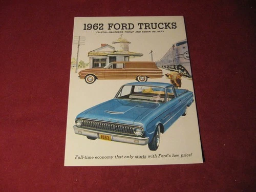 1962 Ford Ranchero Pickup Truck Sales Brochure Booklet Catalog Old Original
