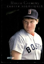 1992 Fleer Career Highlights Roger Clemens Boston Red Sox #2