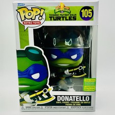 Funko Pop Retro Toys Tmnt Donatello 105 Black Ranger 2022 Summer Con Exclusive