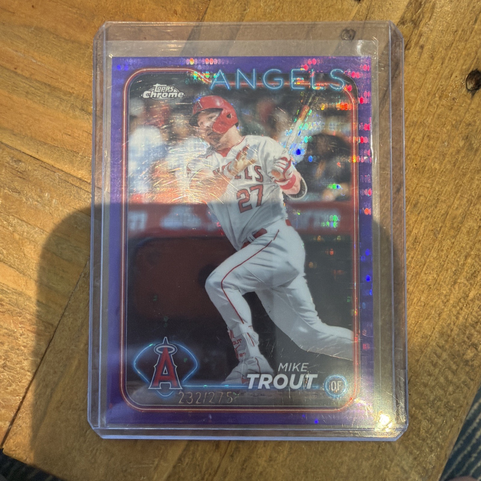 2024 Topps Chrome - Mike Trout #200 Purple Sonar Refractor /275