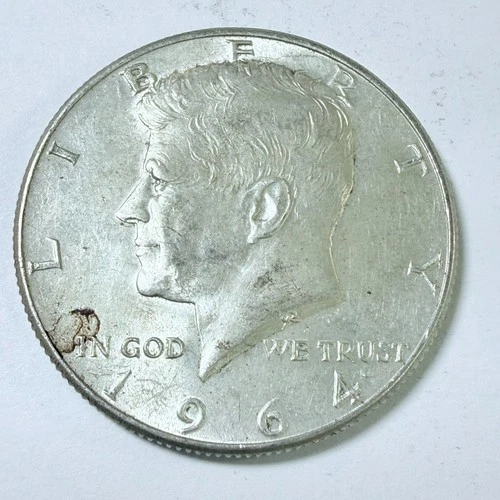 1964 Kennedy Half Dollar - 50c Coin - 90% Silver - Circulated Coin #7688