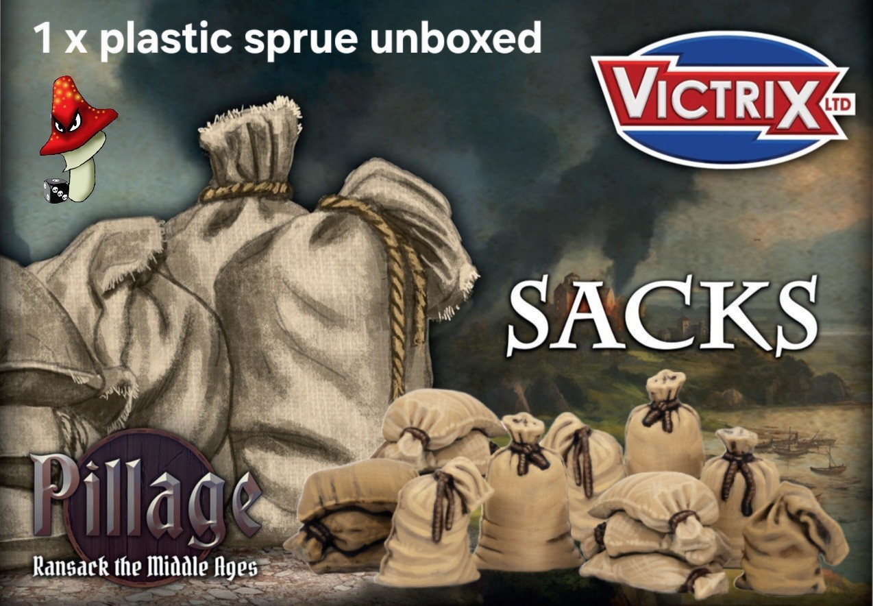 Victrix Hessian Sacks 1 X Plastic Sprue Unboxed 28mm Scale Scenery VXE010