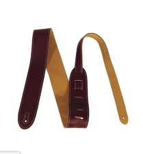 Perri's BM2-6555 2" Italian Leather Guitar Strap, Wine