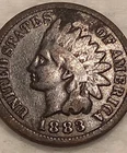 1883 Indian Head Cent Penny 1C - VG Grade - #13463