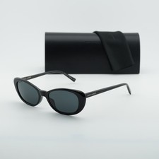 New Saint Laurent SL 822 001 Shiny Black/Grey 52-18-145 Sunglasses