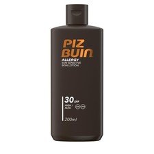 Piz Buin Allergy Sun Sensitive Skin Lotion SPF 30 (200ml), Hypoallergenic Pro...