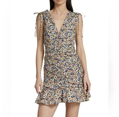 Veronica Beard JACKSON FLORAL-PRINT DRESS  Size 2 NWT