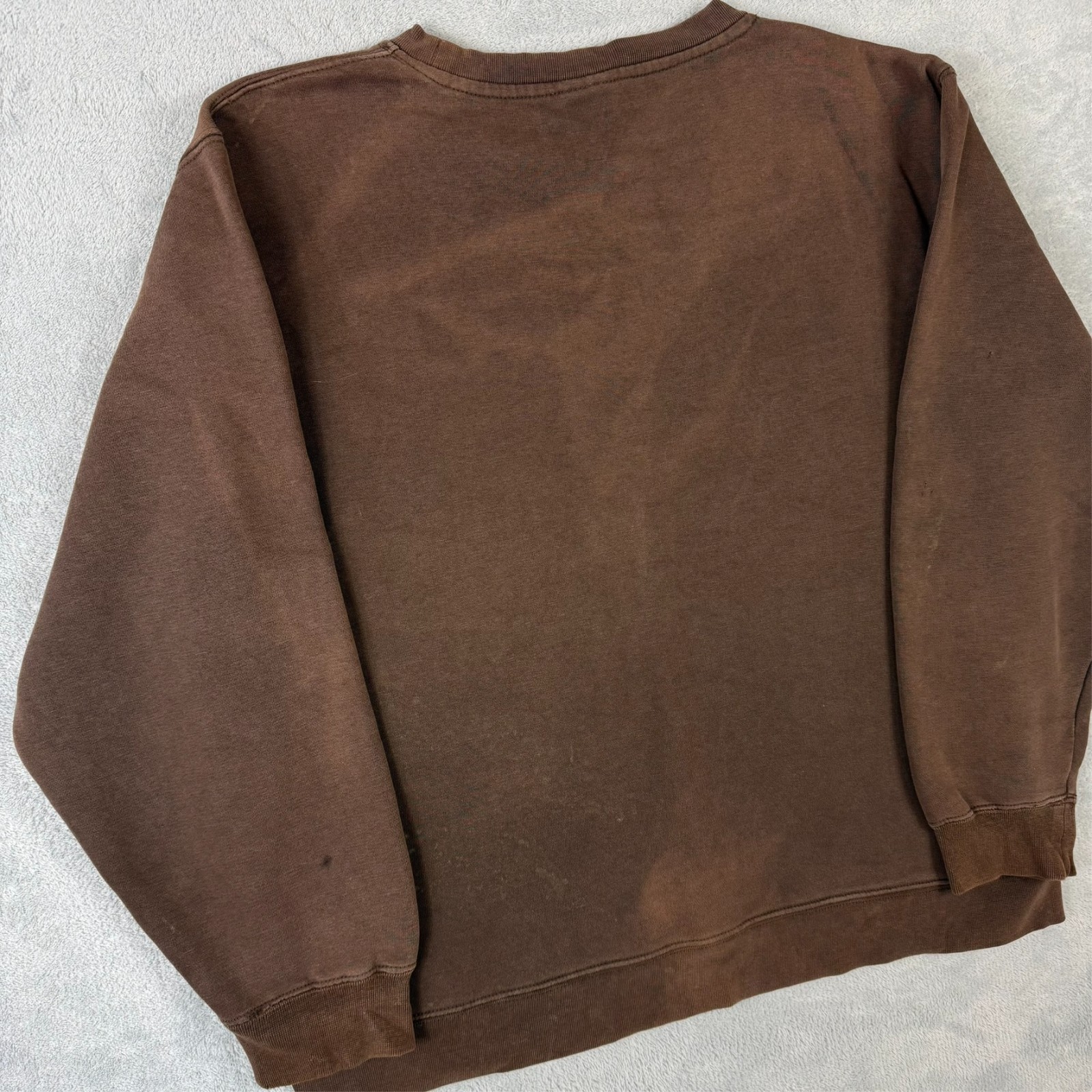 Vintage Stussy 1990's Rare 'Stucci' Brown Heavyweight Size Medium Sweatshirt