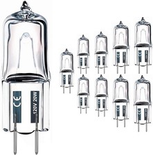 10pcs G8 Halogen Bulb 20w 120v Bi-pin Xenon Light Bulbs Warm White Dimmab