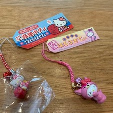 Sanrio Hello Kitty Wakayama Nara Strap 2pc Set Local Kitty Charm Keychain Kishu