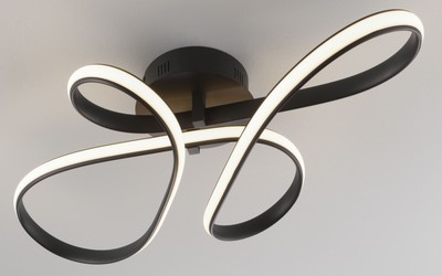 casa NOVA Deckenleuchte ENNI LBH 75x45x15 cm schwarz Deckenlampe