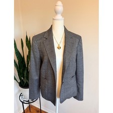 Jones New York Gray Textured Blazer, Petite