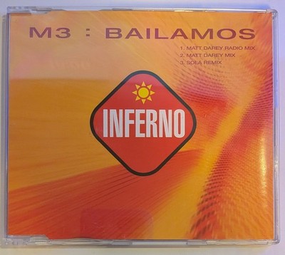 M3 (Dance) Bailamos CD UK Inferno 1999 matt darey radio mix b/w matt darey mix