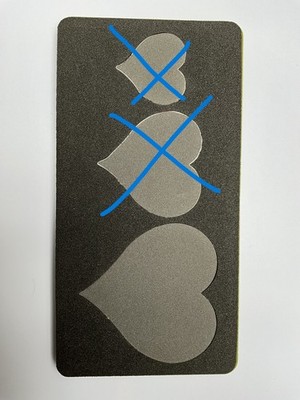 accuquilt go! Stanzschablone Herz Größe ca. 9x10cm + Schneidematte