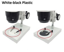 120mm Diameter Round Plate Working Stage White Black Board for Stereo Microscope