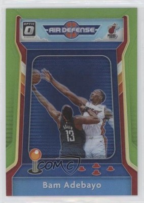 2020 Panini Donruss Optic Air Defense Lime Green Prizm 38/149 Bam Adebayo #2 0c2