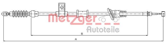2x ✅Fits METZGER 10.8223 BRAKE CABLE  ⭐UK Seller⭐