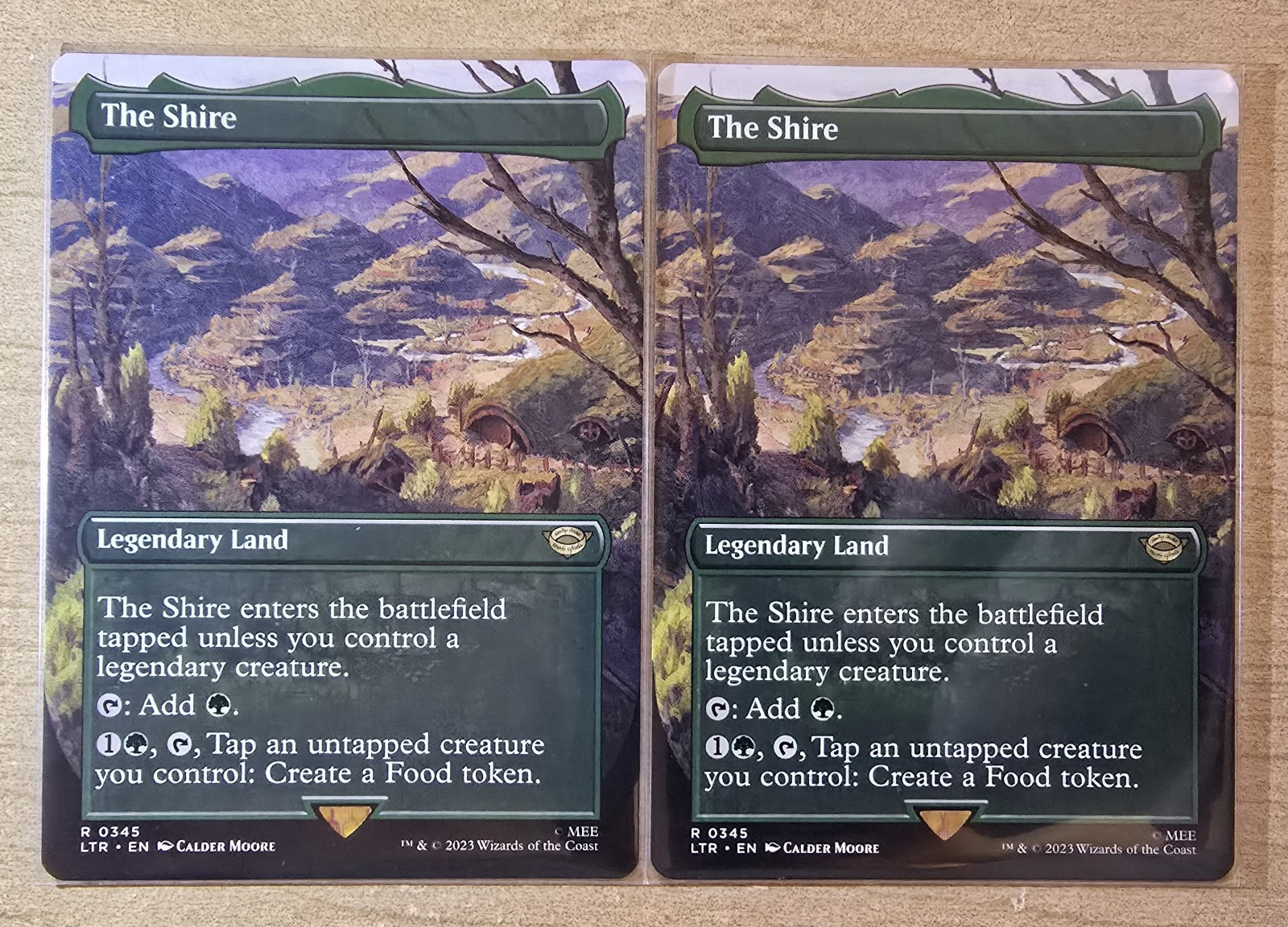 2x Borderless The Shire Universes Beyond Lord of the Rings MTG NM