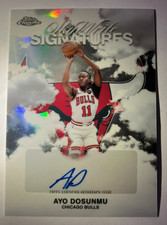 2025-26 Topps Chrome Basketball - SkyWrite Signatures Ayo Dosunmu Refractor Auto