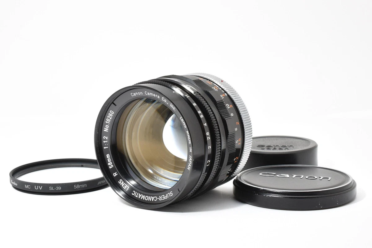 Canon FL f/1.2 Camera Lenses 58mm Focal for sale | eBay