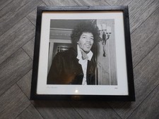 jimi hendrix framed photo 14 inch x 14 inch