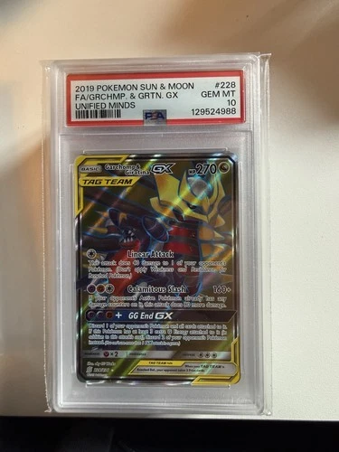 Pokemon TCG Garchomp Giratina GX Tag Team PSA 10 228/236