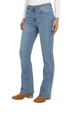 NEW Wrangler Women High-Rise Bootcut Jean 32'' inseam BLUE & DARK BLUE MANY SIZES