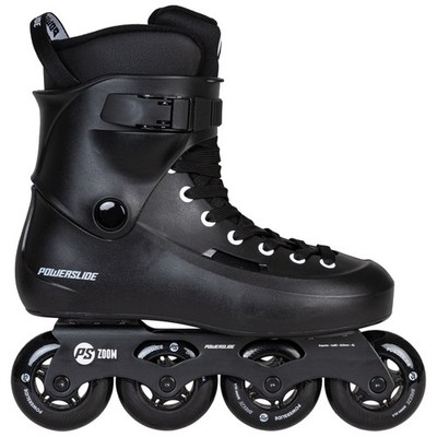 Powerslide Inline Skates Zoom Black 80, für Herren und Damen, 80mm/85A Rollen