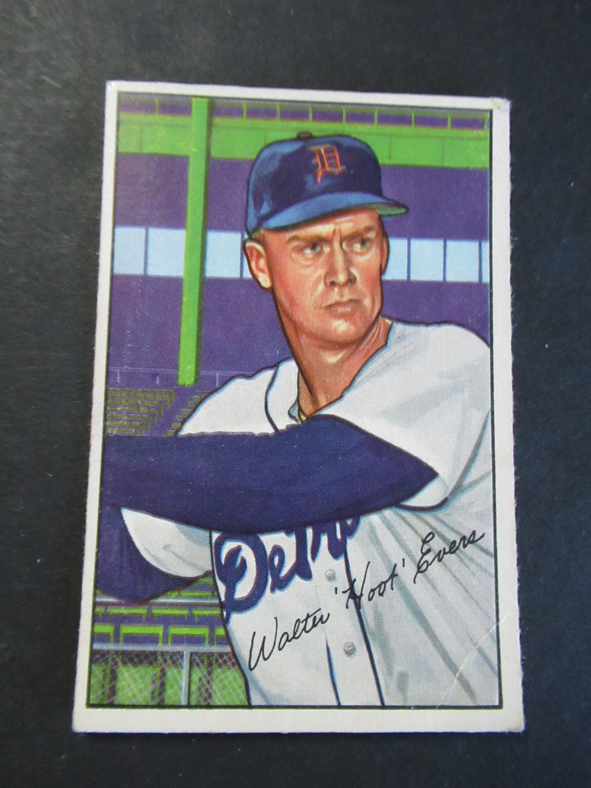 1952 BOWMAN MLB #111 WALTER "HOOT" EVERS CARD