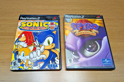 Lot Of 2 PlayStation 2 Spyro: Enter the Dragonfly, Sonic Mega Collection Plus