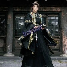 Men Ancient Hanfu Cosplay Chinese Costume Classic Halloween Carnival Stage Suit