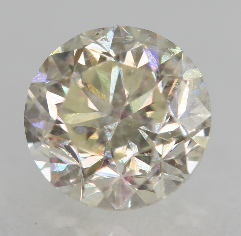 0.47 Carat J SI1 Round Brilliant Natural Enhanced MINED Diamond 4.65mm VIDEO