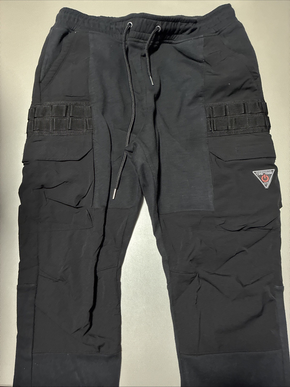 Black Life Code Progressive Cargo Drawstring Swea… - image 1