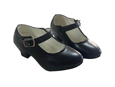 Tanzschuhe für Flamenco oder Sevillana, Kinder und Erwachsenengröße, Schwarz ...