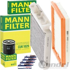 MANN FILTER INSPEKTIONSPAKET passend für NISSAN MICRA 3 NOTE E11 NV200 EVALIA