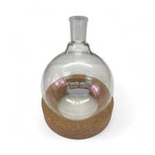 VWR 1000mL Single-Neck 24/40 Joint Round Bottom Flask 10536-672 Lab Glassware