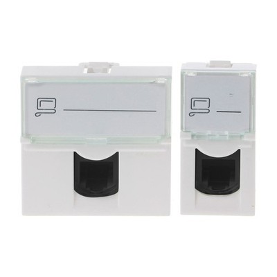 Keystone Jack Wall Plate with RJ45 Keystone Coupler insert Cat6 Module