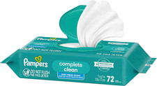 Baby Wipes, Complete Clean Baby Fresh Scented Wipe, Gently Cleans Head to Toe...