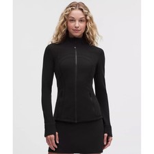 Lululemon Define Jacket Luon Black Full Zip Slim Fit Size 8 W3GQ6S