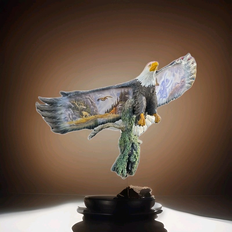 Bradford Exchange Warrior Soul  Eagle Soaring  Spirits  2006 #A0327