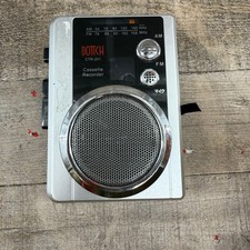 Bottch CTR-201 Cassette Recorder Portable Radio Recording Device Works