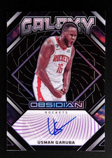 2022-23 Panini Obsidian Usman Garuba Galaxy Purple /75 Houston Rockets #GI-UHR 